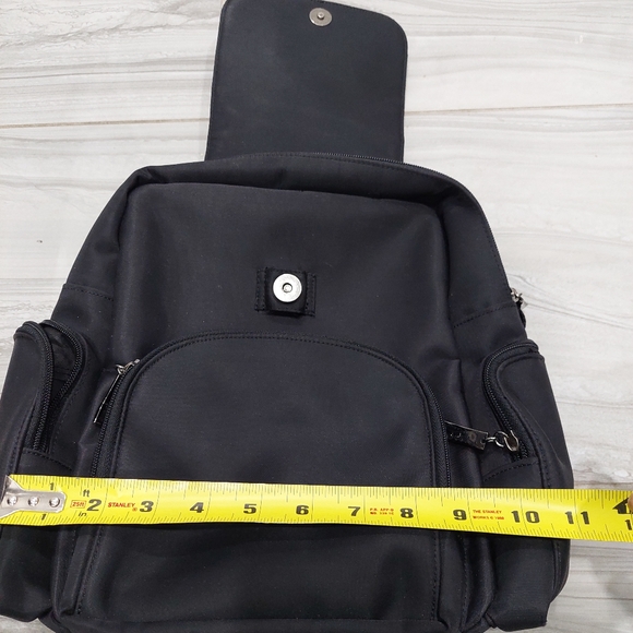 GFF Gianfranco Ferre Vintage Black Nylon Backpack - Picture 10 of 12